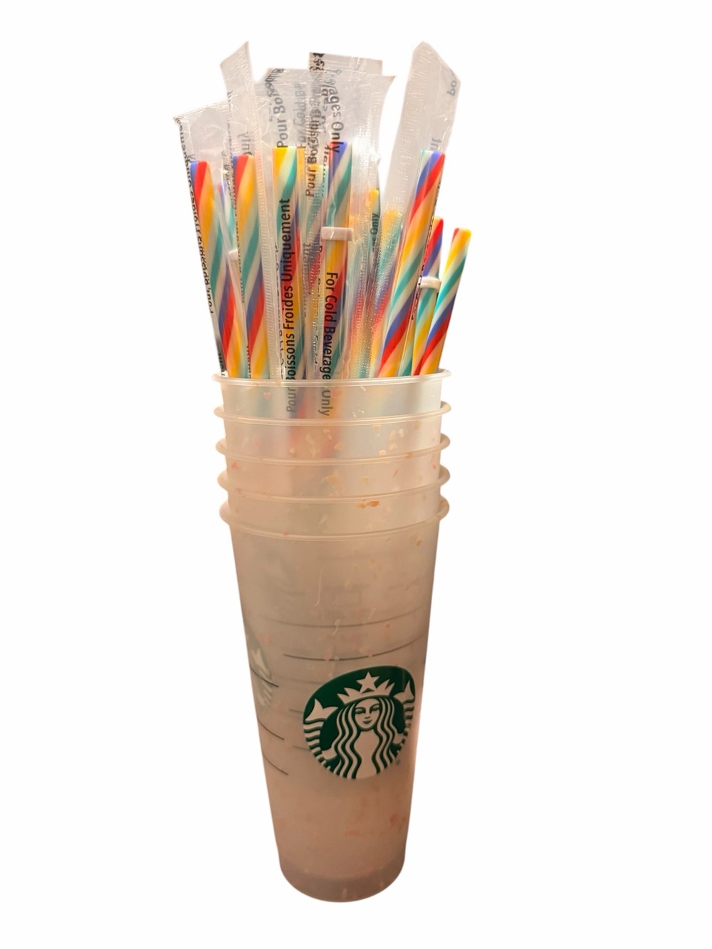 Starbucks 2020 Rainbow Cups and Straws